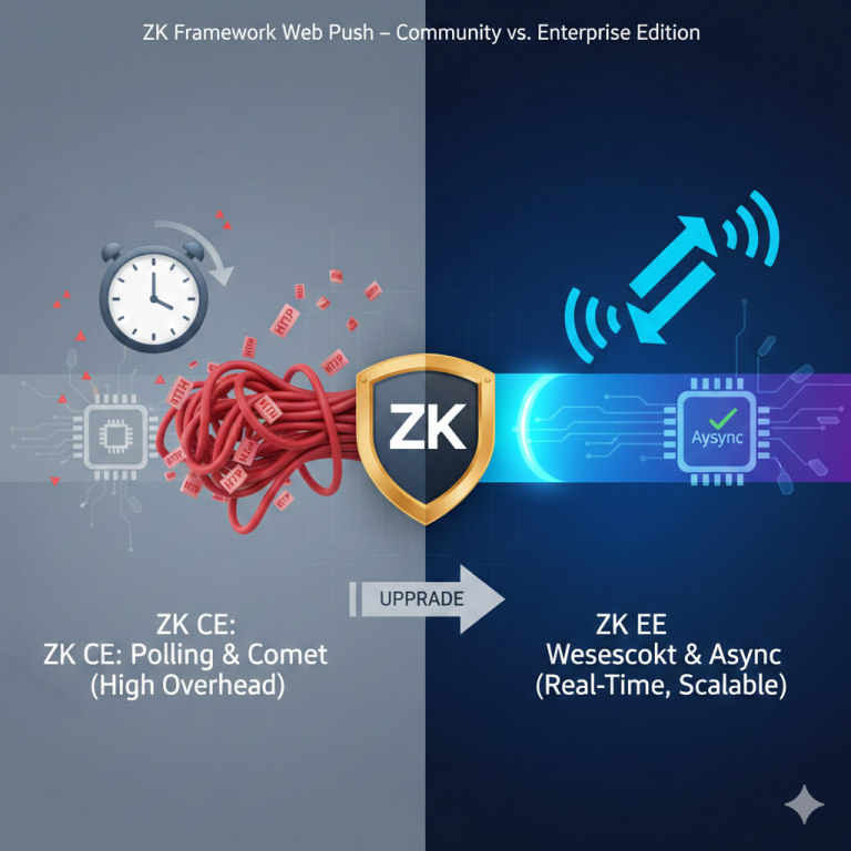 ZK Framework Web Push – Community vs. Enterprise Edition