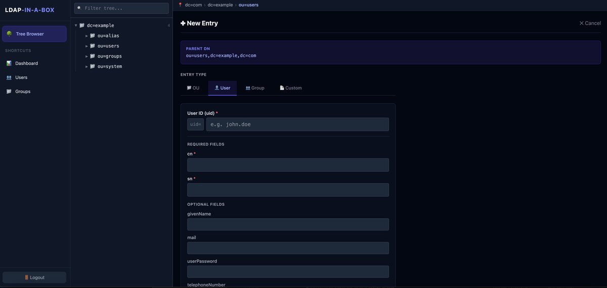 LDAP-in-a-Box Add User