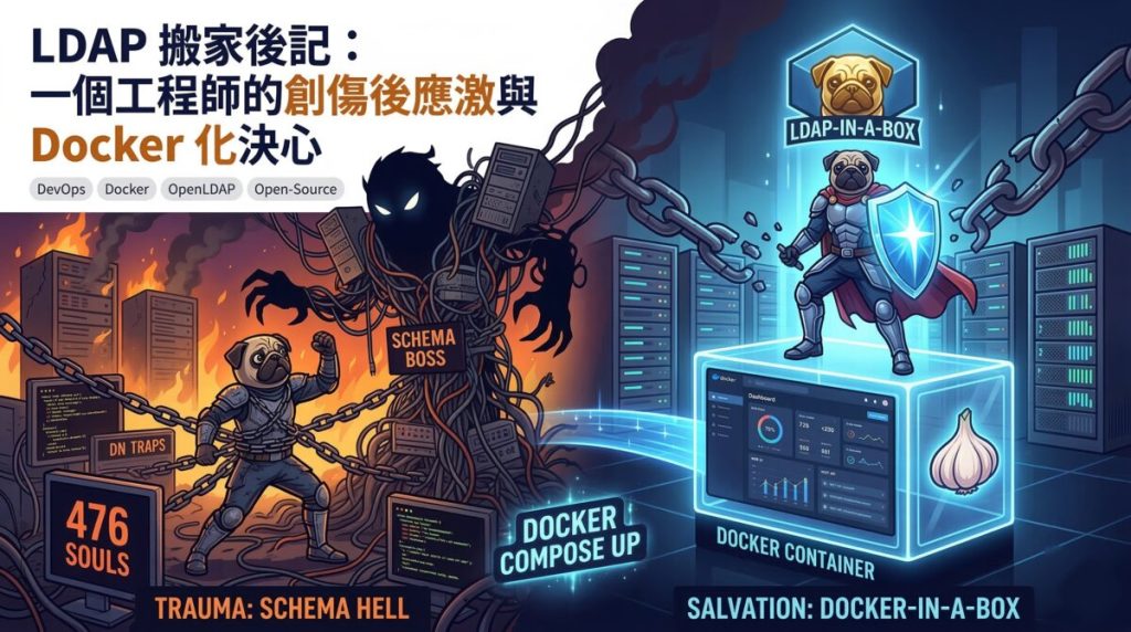 LDAP 搬家後記：一個工程師的創傷後應激與 Docker 化決心