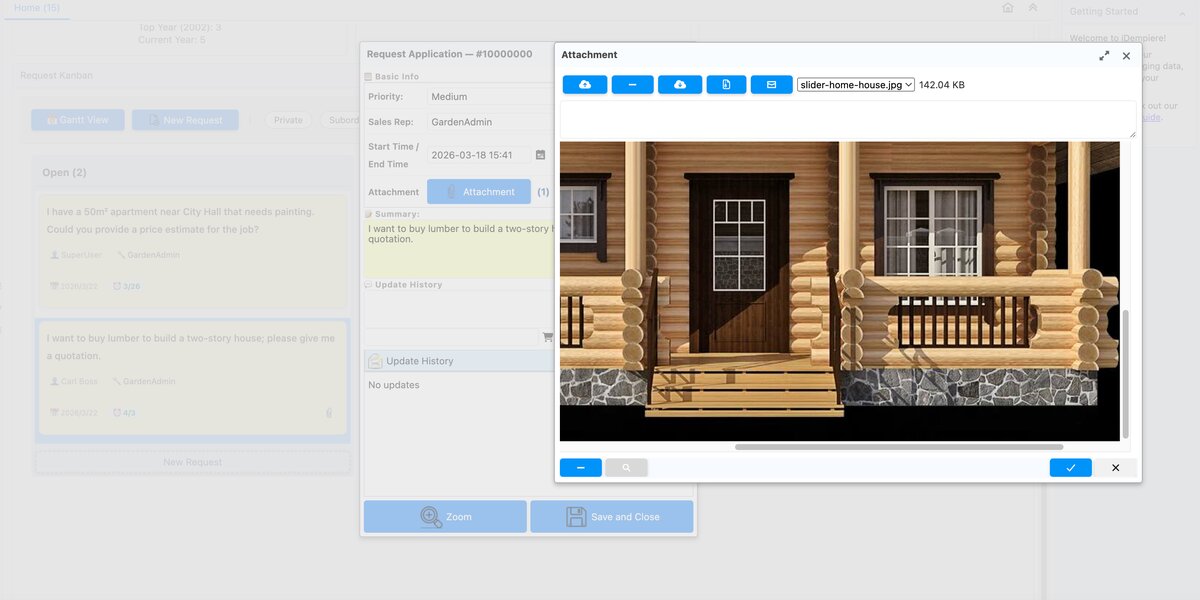 Attachment Dialog — 附件對話框